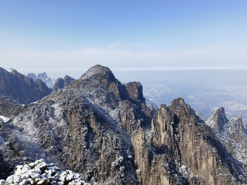 黄山雪景