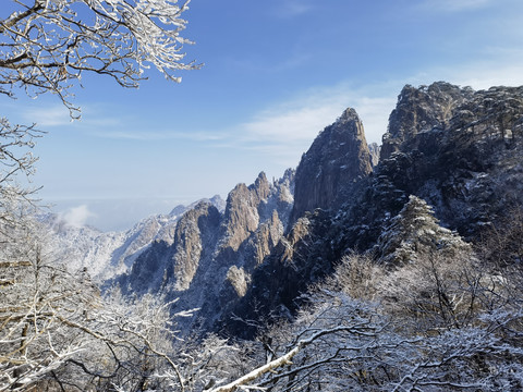 黄山雪景