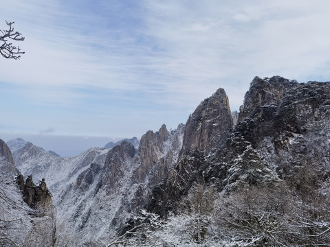 黄山雪景