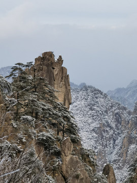 黄山雪景