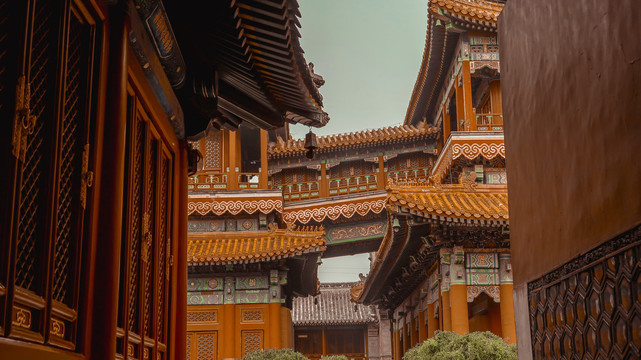 明清皇家建筑北京雍和宫寺庙
