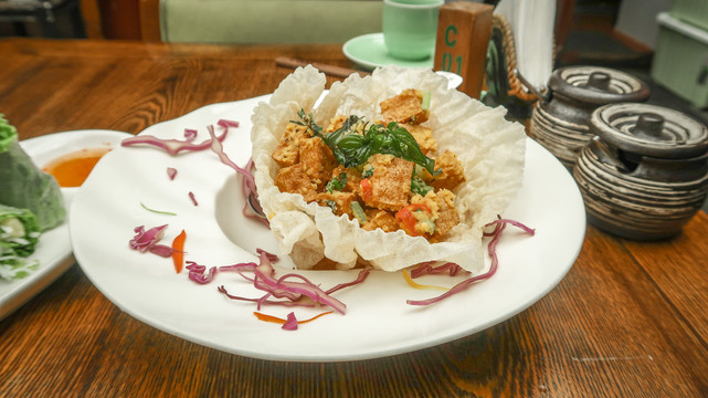网红小清新越南餐厅米粉小吃