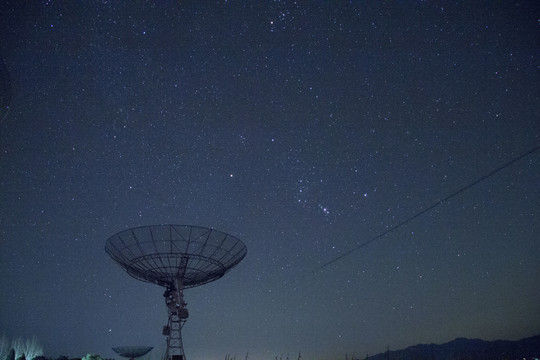 夜晚星空摄影素材