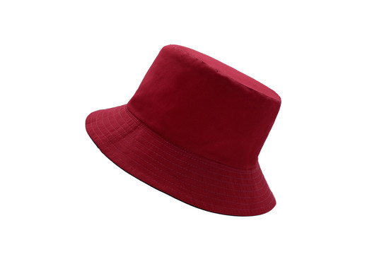 酒红色渔夫帽