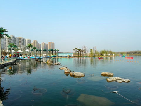 长安公园海港风景