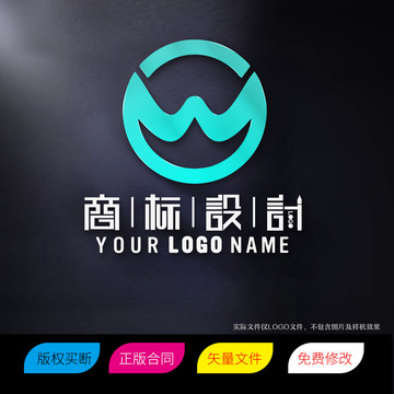 WO字母OW标志LOGO