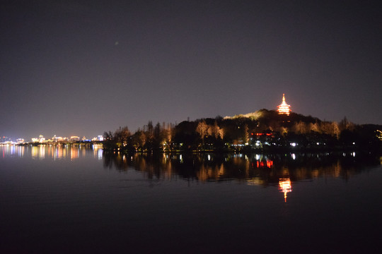 杭州西湖夜景