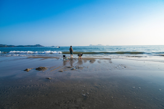 海浪与滩涂