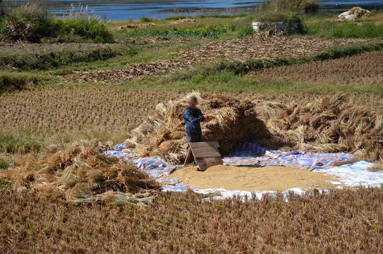 山区农民耕作