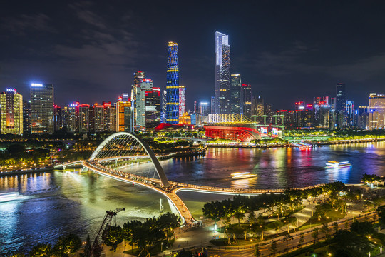 广州珠江新城夜景