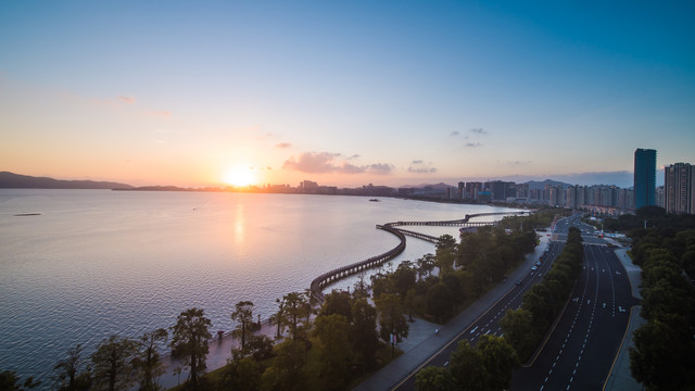 汕尾盛美广场城市风光景色