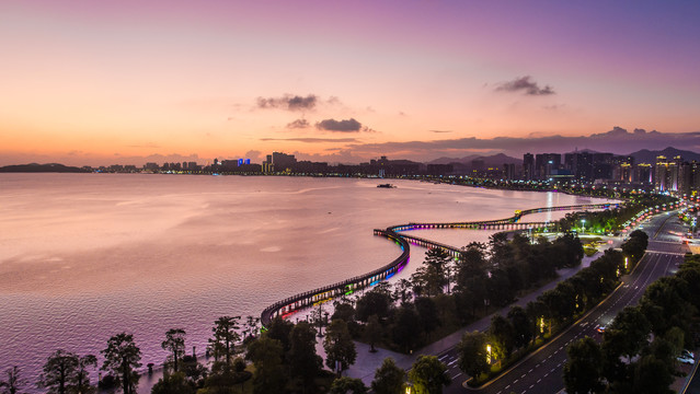 汕尾盛美广场城市风光景色