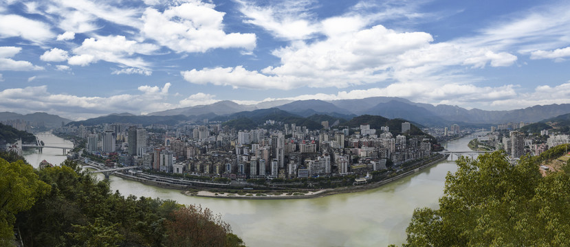 福建南平延平区全景图