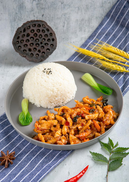 鱼香肉丝饭
