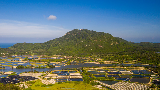 航拍海南文昌铜鼓岭