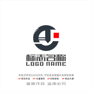 ej字母标志马头logo