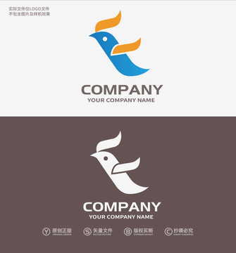 鸟logo动物logo