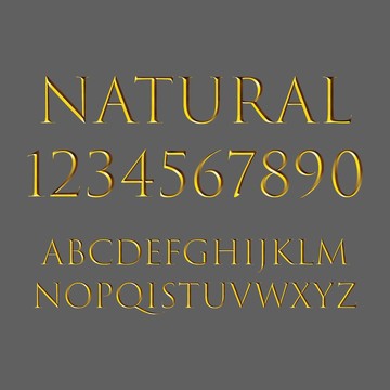 英文金属字体