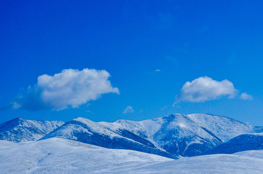 祁连山雪景