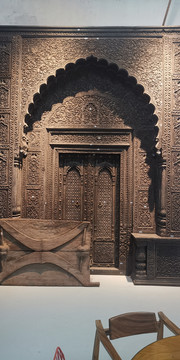 阿拉伯木雕背景墙