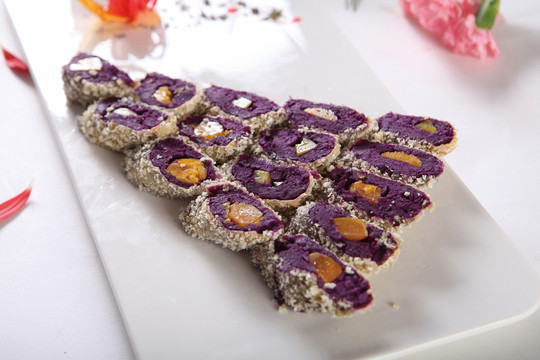 香酥紫薯卷