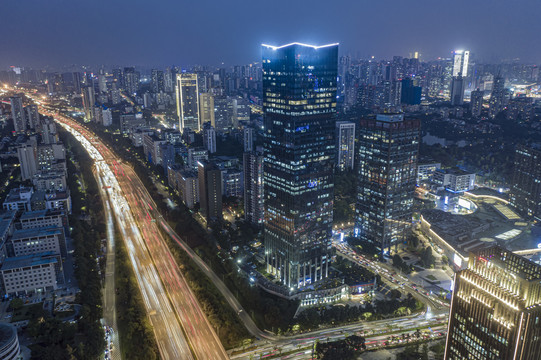 两江新区幸福广场夜景