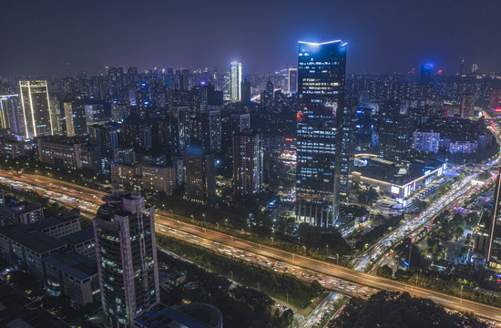 两江新区幸福广场夜景