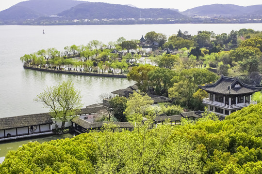 无锡蠡园春天风景