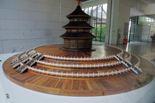 北京天坛祈年殿木质模型