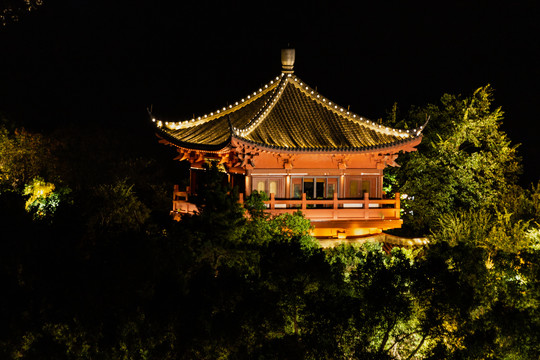 杭州城隍阁夜色