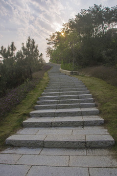 登山石头阶梯步道