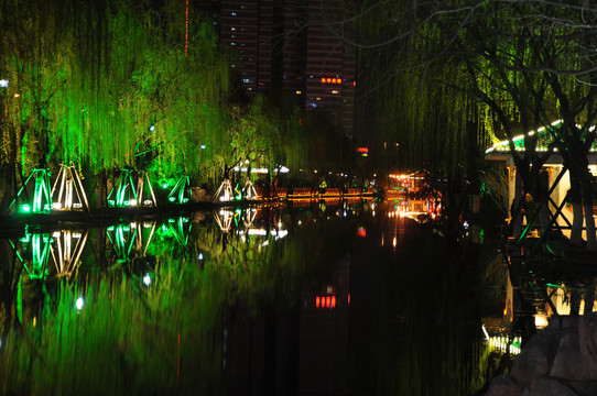 济南环城公园夜景