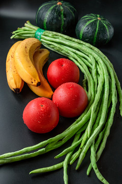 蔬菜水果堆美食摄影