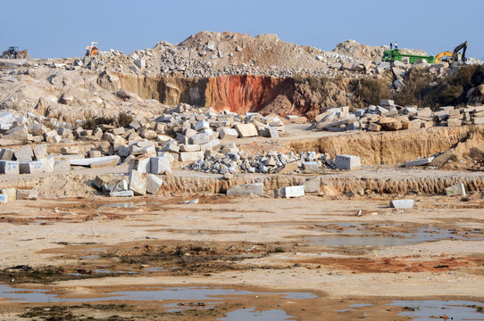 石材矿场工地景观