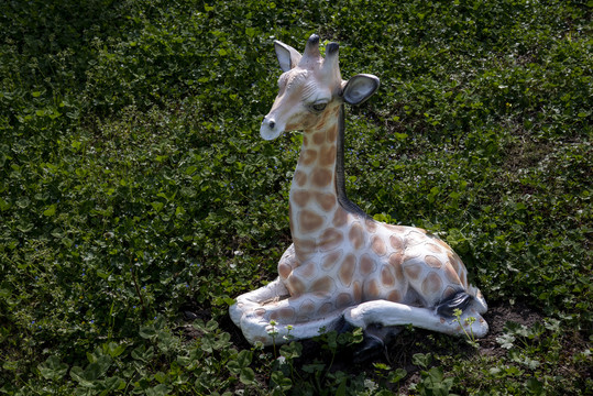 小长颈鹿雕塑