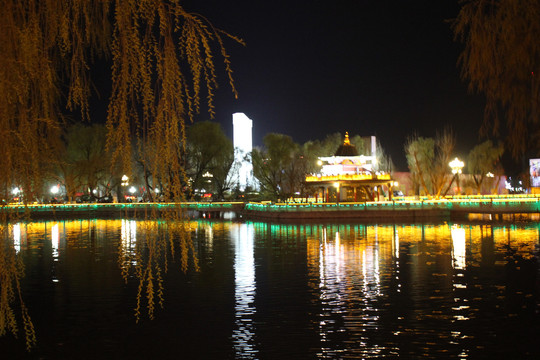 布达拉宫夜景