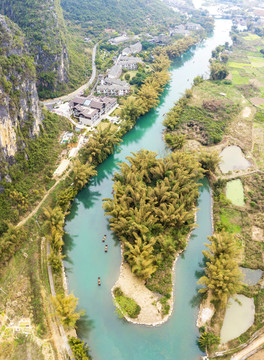 桂林阳朔遇龙河