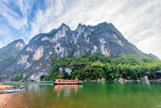 广西桂林阳朔兴坪九马画山