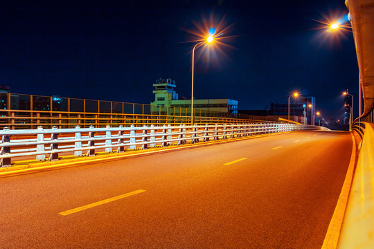 城市夜景街景灯光车流光线