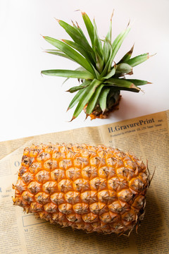 美食摄影新鲜水果整个菠萝