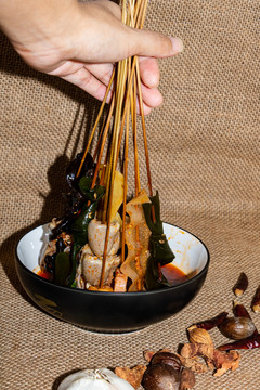 美食摄影麻辣冷锅串串钵钵鸡