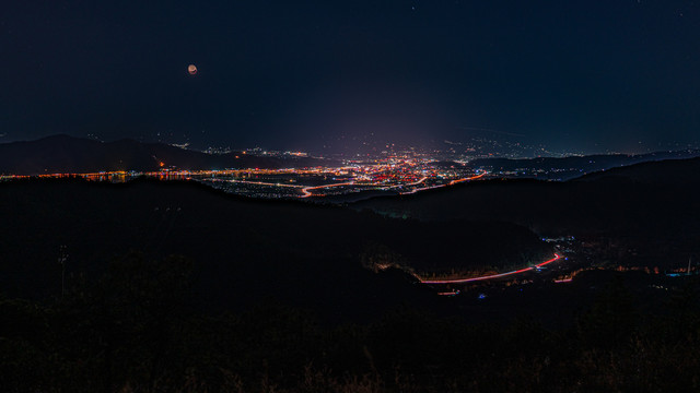 西昌夜景都市夜景