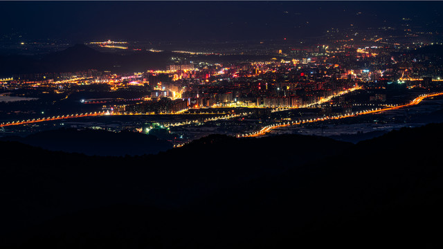 西昌夜景城市夜景