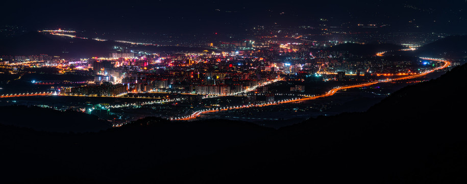 西昌夜景凉山州风景