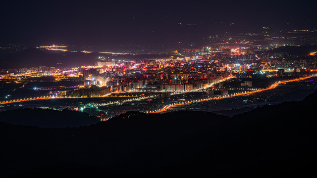 西昌夜景凉山州风景