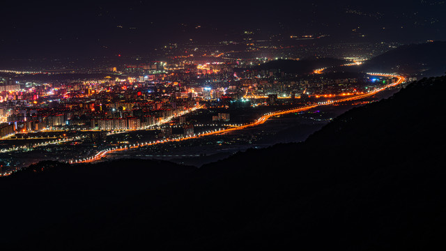 西昌夜景凉山州风景