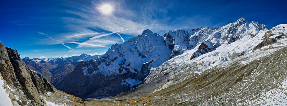 雪山与高原雪景