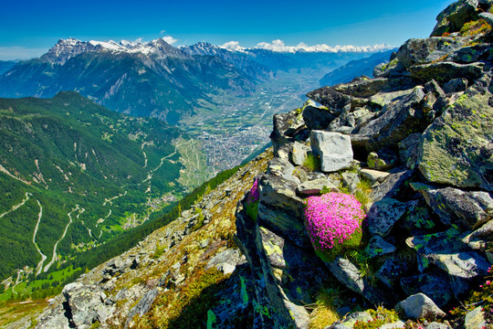 山景与群山
