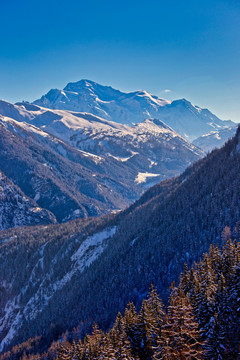 雪景与雪域高原