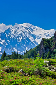 雪山与高原雪景